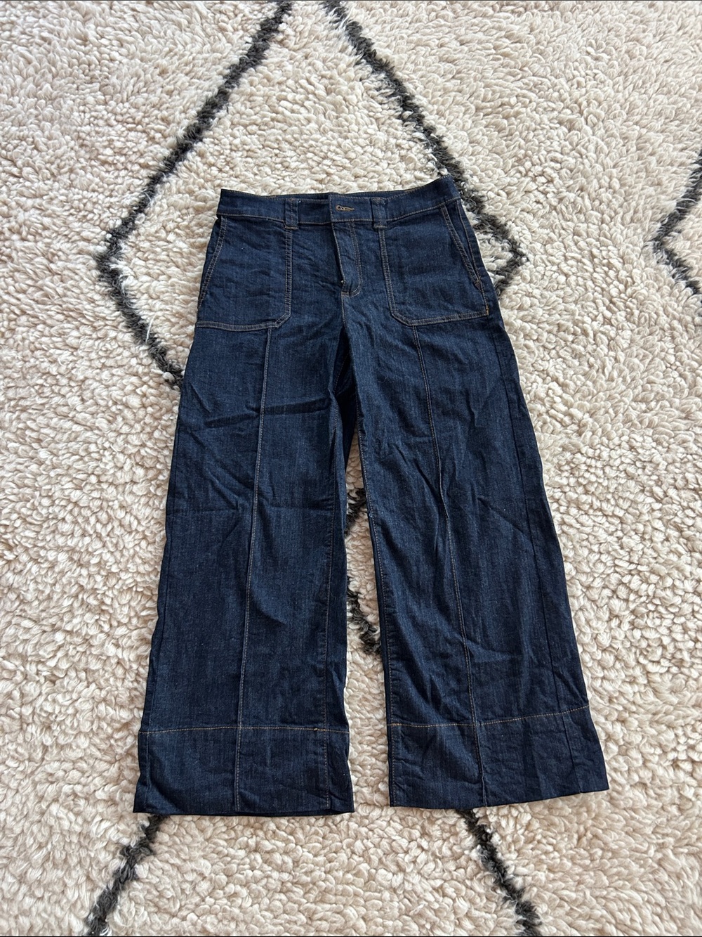 Zara Men’s Bootcut Jeans in Dark Blue